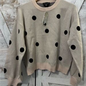 Premise Beige Sweater with Black Accents